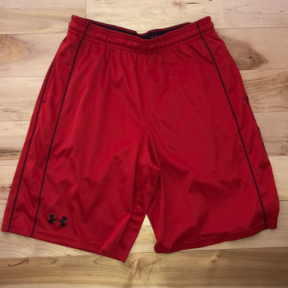 “Under Armour” Red Athletic Shorts